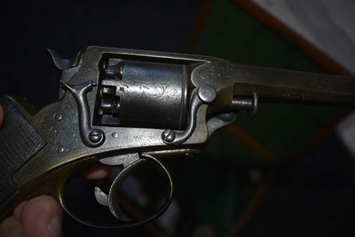 Lot 607 - A CASED 80-BORE PERCUSSION FIVE-SHOT FOURTH MODEL TRANTER REVOLVER