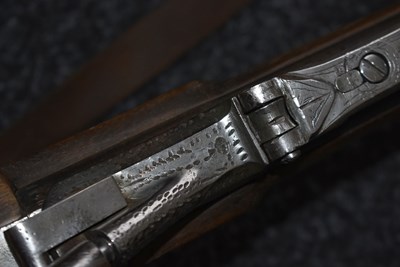 Lot 567 - A .577 OBSOLETE CALIBRE SPORTERIZED MILBANK-AMSLER TRAPDOOR SPORTING GUN