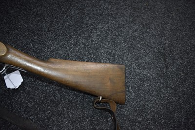 Lot 567 - A .577 OBSOLETE CALIBRE SPORTERIZED MILBANK-AMSLER TRAPDOOR SPORTING GUN