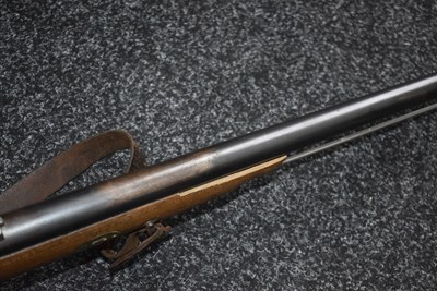 Lot 567 - A .577 OBSOLETE CALIBRE SPORTERIZED MILBANK-AMSLER TRAPDOOR SPORTING GUN
