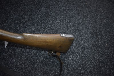 Lot 567 - A .577 OBSOLETE CALIBRE SPORTERIZED MILBANK-AMSLER TRAPDOOR SPORTING GUN