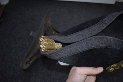 Lot 234 - A VICTORIAN NAVAL OFFICER'S BI-CORN HAT