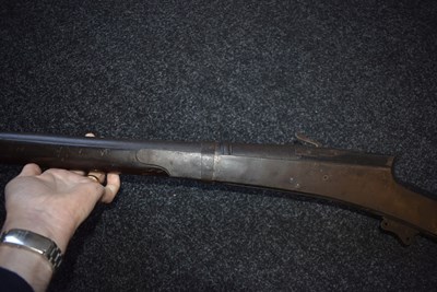 Lot 102 - A 19TH CENTURY 7-BORE INDIAN MATCHLOCK RAMPART GUN