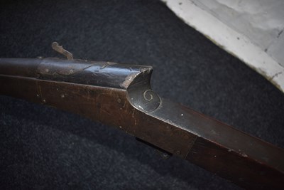 Lot 102 - A 19TH CENTURY 7-BORE INDIAN MATCHLOCK RAMPART GUN