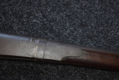 Lot 102 - A 19TH CENTURY 7-BORE INDIAN MATCHLOCK RAMPART GUN