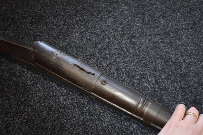 Lot 102 - A 19TH CENTURY 7-BORE INDIAN MATCHLOCK RAMPART GUN