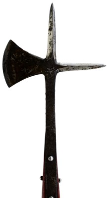 Lot 398 - A 17TH CENTURY HALBERD OR POLEARM