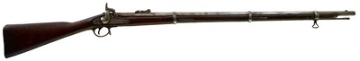 Lot 556 - A .577 CALIBRE PERCUSSION THREE-BAND ENFIELD SERVICE RIFLE