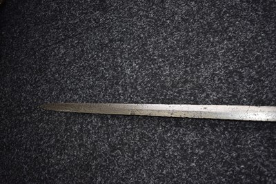 Lot AN EARLY 16TH CENTURY GERMAN BASTARD OR HAND AND A HALF SWORD