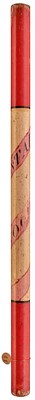 Lot OF ABERDEENSHIRE INTEREST: A GEORGIAN SCOTTISH PAINTED WOOD STAFF OF OFFICE