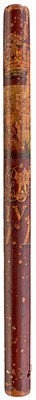 Lot OF KENT INTEREST: A GEORGE IV PAINTED WOOD STAFF