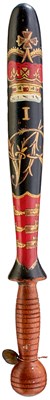 Lot A VICTORIAN PAINTED WOOD TRUNCHEON FOR THE CINQUE PORTS