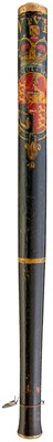 Lot A WILLIAM IV TRUNCHEON AND A VICTORIAN STAFF OF OFFICE