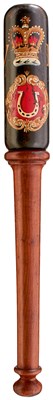 Lot A VICTORIAN PAINTED WOOD TRUNCHEON