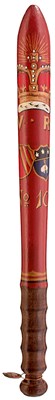 Lot A VICTORIAN PAINTED WOOD RAILWAY TRUNCHEON FOR THE MANCHESTER AND LEEDS RAILWAY