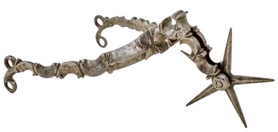 Lot AN EARLY 17TH CENTURY STEEL ENGLISH SPUR