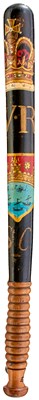 Lot A VICTORIAN PAINTED WOOD TRUNCHEON