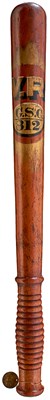 Lot A VICTORIAN TURNED WOOD TRUNCHEON