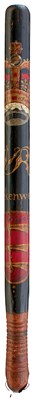 Lot 737 - A VICTORIAN PAINTED WOOD TRUNCHEON