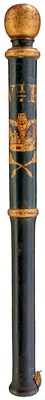 Lot A VICTORIAN PAINTED WOOD TRUNCHEON