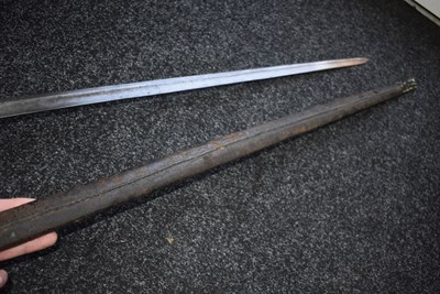 Lot 546 - A VERY RARE 18TH CENTURY 1ST TROOP OF THE HORSE GUARDS OFFICER'S BACK SWORD