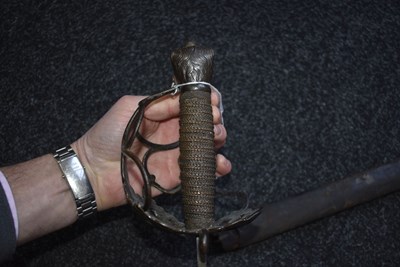 Lot 546 - A VERY RARE 18TH CENTURY 1ST TROOP OF THE HORSE GUARDS OFFICER'S BACK SWORD