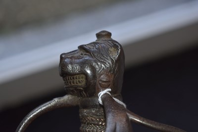 Lot 546 - A VERY RARE 18TH CENTURY 1ST TROOP OF THE HORSE GUARDS OFFICER'S BACK SWORD
