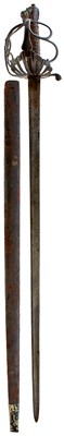 Lot 546 - A VERY RARE 18TH CENTURY 1ST TROOP OF THE HORSE GUARDS OFFICER'S BACK SWORD