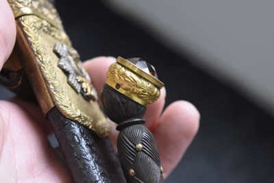 Lot 693 - A VICTORIAN SCOTTISH OFFICER'S DIRK TO THE HIGHLAND LIGHT INFANTRY