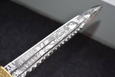 Lot 693 - A VICTORIAN SCOTTISH OFFICER'S DIRK TO THE HIGHLAND LIGHT INFANTRY