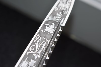 Lot 693 - A VICTORIAN SCOTTISH OFFICER'S DIRK TO THE HIGHLAND LIGHT INFANTRY
