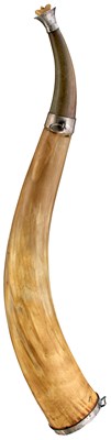 Lot A 19TH CENTURY LARGE SIZED POWDER HORN