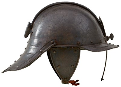 Lot AN ENGLISH CIVIL WAR PERIOD LOBSTER TAILED HELMET