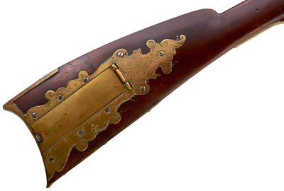 Lot 419 - A .480 CALIBRE FLINTLOCK KENTUCKY OR PLAINS RIFLE