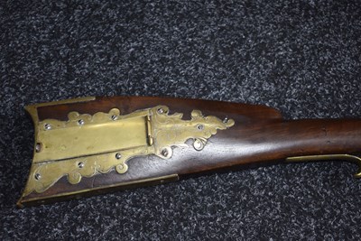Lot 419 - A .480 CALIBRE FLINTLOCK KENTUCKY OR PLAINS RIFLE