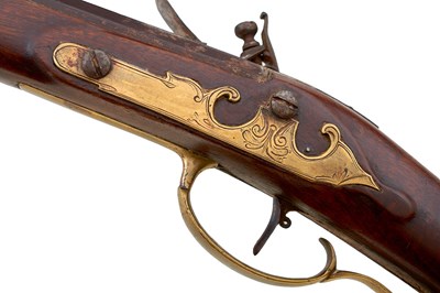 Lot 419 - A .480 CALIBRE FLINTLOCK KENTUCKY OR PLAINS RIFLE