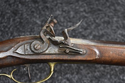 Lot 419 - A .480 CALIBRE FLINTLOCK KENTUCKY OR PLAINS RIFLE