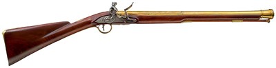 Lot AN ELEGANT FLINTLOCK COACHING MUSKETOON OR BLUNDERBUSS BY J & W RICHARDS