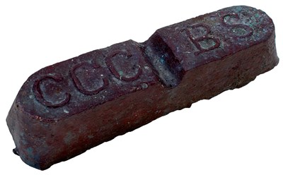 Lot A 19TH CENTURY COPPER INGOT FROM THE SS ST. GEORGE