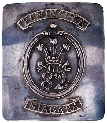 Lot AN OFFICER'S SHOULDER BELT PLATE TO THE 82ND REGIMENT OF FOOT (THE PRINCE OF WALES'S VOLUNTEERS)