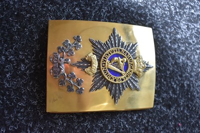 Lot 727 - AN OFFICER'S SHOULDER BELT PLATE TO THE 18TH REGIMENT OF FOOT (THE ROYAL IRISH)