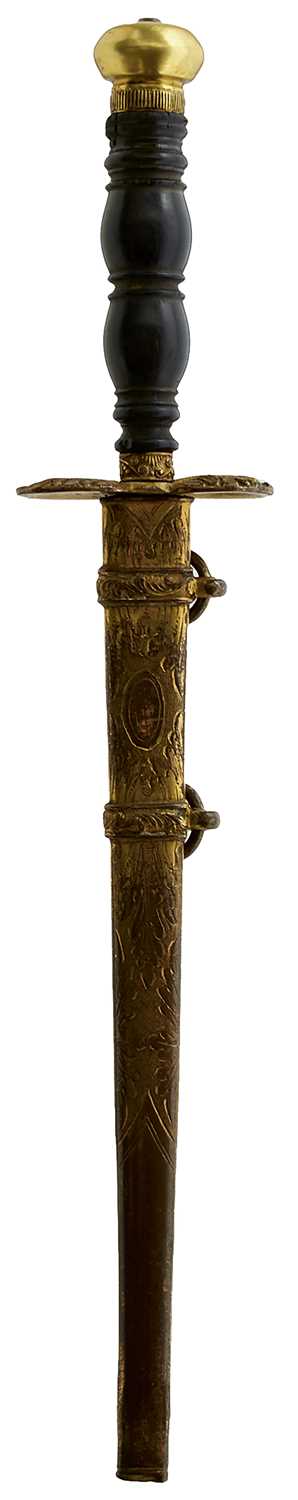 Lot 683 - AN EARLY 19TH CENTURY MIDSHIPMAN'S DIRK