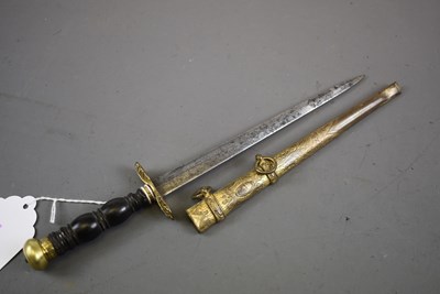 Lot 683 - AN EARLY 19TH CENTURY MIDSHIPMAN'S DIRK