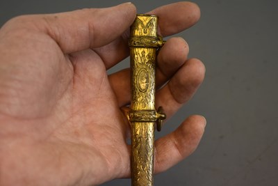 Lot 683 - AN EARLY 19TH CENTURY MIDSHIPMAN'S DIRK