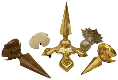 Lot 806 - VARIOUS HELMET AND SWORD FITTINGS