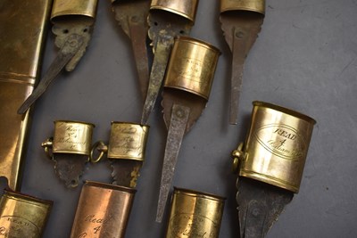 Lot 807 - A MIXED SELECTION OF TWENTY SIX SWORD SCABBARD FITTINGS