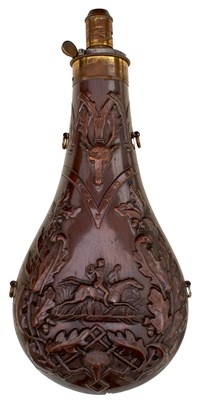 Lot A GOOD LARGE SIZED DIXON POWDER FLASK