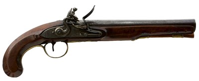 Lot 254 - A .650 CALIBRE FLINTLOCK OFFICER'S PISTOL