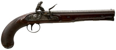 Lot 246 - A 22-BORE FLINTLOCK HOLSTER OR DUELLING PISTOL BY W. SMITH OF LONDON