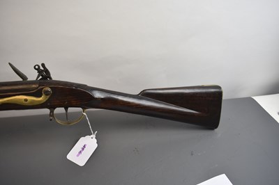 Lot 171 - A .750 CALIBRE FLINTOCK TRADE MUSKET OF INDIA PATTERN BROWN BESS TYPE